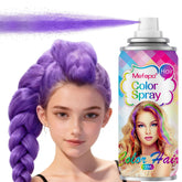 KENINA spray-cheveux-violet: application rapide pour un look festif.