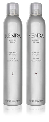 Kenra Design Spray 9 – deux bouteilles de 10 oz, pratique pour le quotidien.