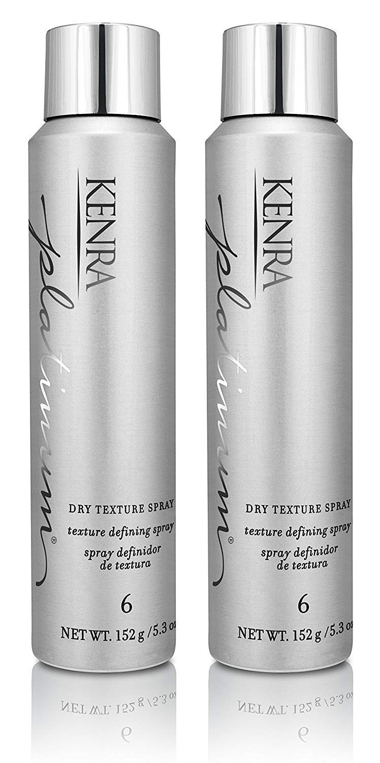 Kenra Platinum Dry Texture Spray — bouteille affichée pour texturiser et augmenter le volume.