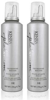 Kenra Platinum Mousse épaississante, bouteille double, apporte volume durable et toucher léger