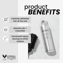 Kenra Volume Dry Shampoo – application rapide pour cheveux propres et volumineux à la racine
