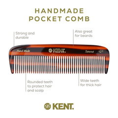 Dents larges du Kent 12T facilitent le démêlage des cheveux épais.