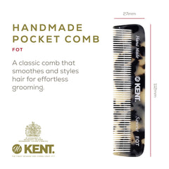 Kent FOT Tokyo White, dents fines polies pour un glissement en douceur.