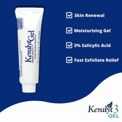 Keralyt Gel 3% - texture lisse agréable à étaler sur la peau.