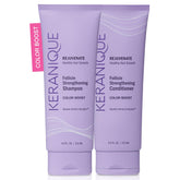 Keranique Shampoing Protéger-Couleur – bouteille lumineuse, protection couleur renforcée.