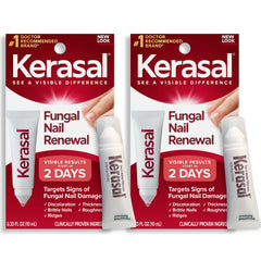 Kerasal emballage double: pratique pour débuter votre routine soin des ongles.