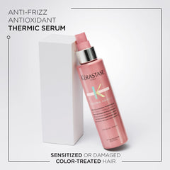 Sérum Kérastase Chroma Absolu offre brillance et douceur aux cheveux colorés.