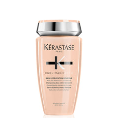 KÉRASTASE Curl Manifesto Shampoing, bouteille élégante pour hydratation des boucles.