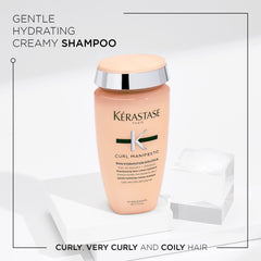 KÉRASTASE Curl Manifesto, texture crèmeuse révélant douceur des cheveux.