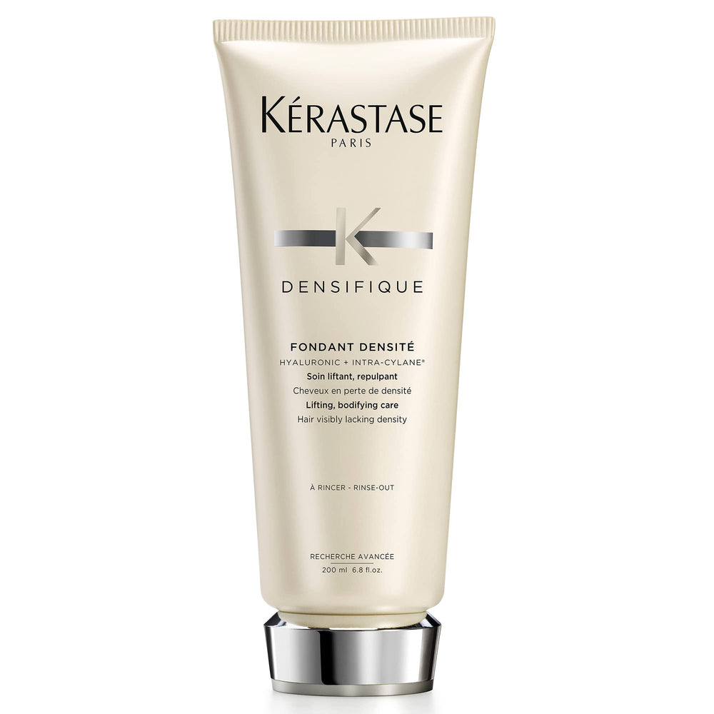 Kérastase Densifique Densité: bouteille et versement, application facile et volume accru.
