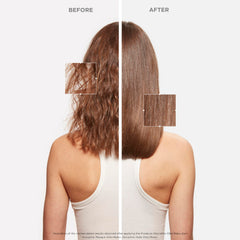 Texture crème du shampooing lissant les cheveux.