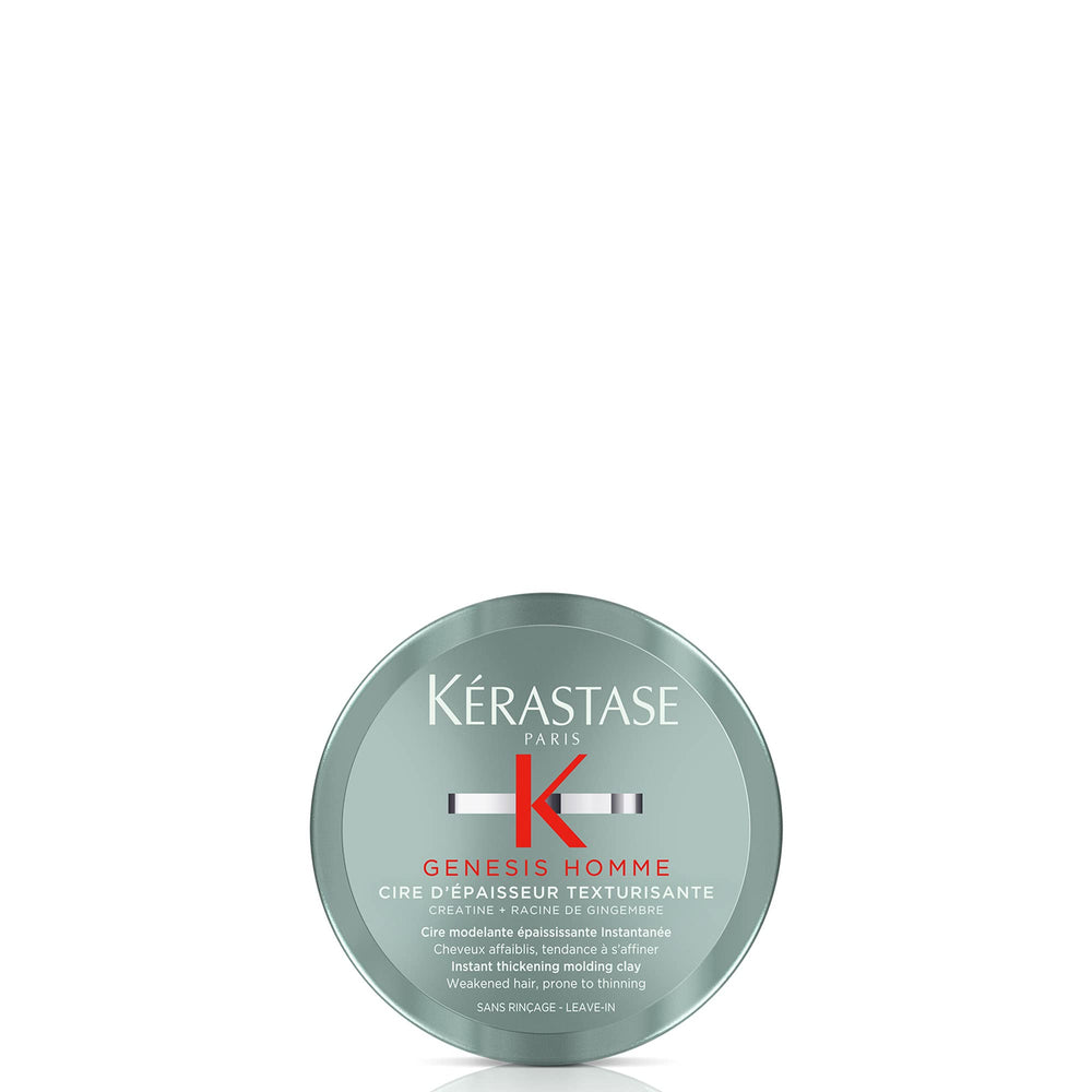 KÉRASTASE Genesis Homme, bouteille pomade, texture définie et tenue légère.