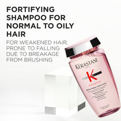 Kerastase Genesis Hydra-Fortifiant – mousse généreuse prête à laver en douceur.