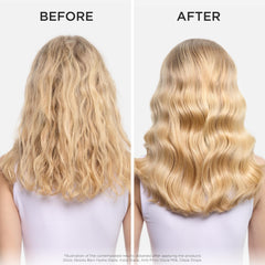 Cheveux brillants et reflets subtils après utilisation.