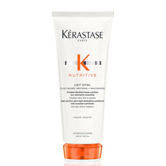 KÉRASTASE Lait Vital, bouteille d'après-shampooing hydratant pour cheveux fins, douceur assurée