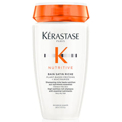 KÉRASTASE Nutritive Bain Satin Riche : bouteille prête pour une routine hydratante.