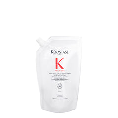 KÉRASTASE Premiere, bouteille sans sulfates prête à réparer les cheveux.