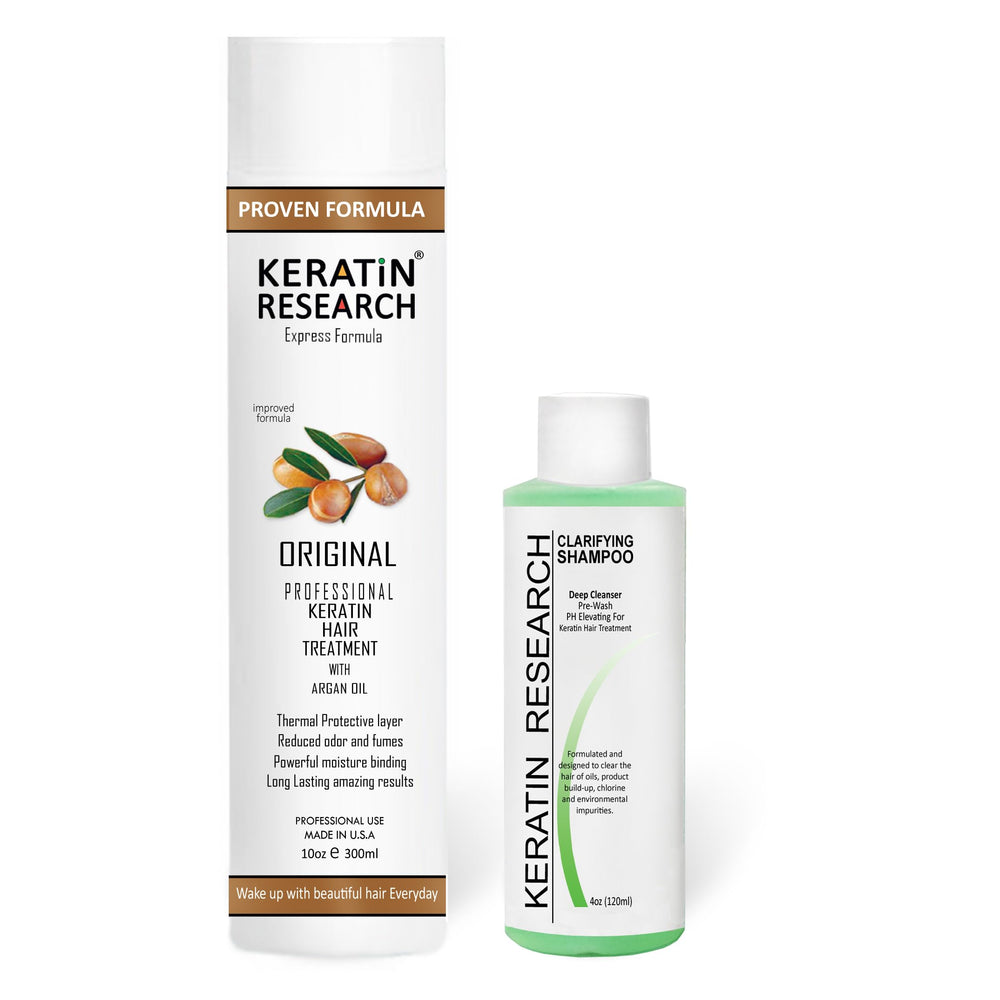 KERATIN RESEARCH – Bouteille traitment keratine, soin concentré pour cheveux lisses et brillants.