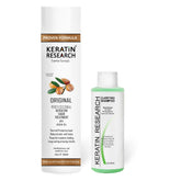 KERATIN RESEARCH – Bouteille traitment keratine, soin concentré pour cheveux lisses et brillants.