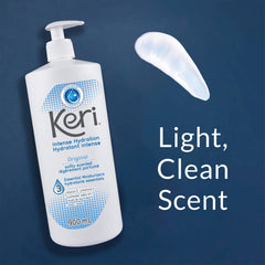Keri Original lotion cap closeup emphasizes easy gripping and controlled dispensing.