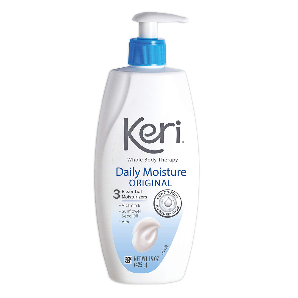 Keri Original Daily Moisture - lotion corps quotidienne 15oz, hydratation durable et peau douce.