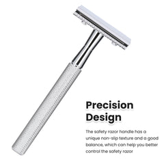 Rasoir Keropy affichant l’angle optimal de 30 degrés pour un rasage précis.