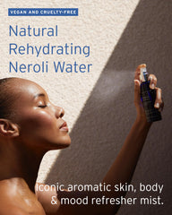 Brume Neroli pour visage, vaporisation rafraîchissante.