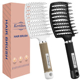 Brosse demelante Kertiberif – design ondule et ventile pour demelage en douceur.