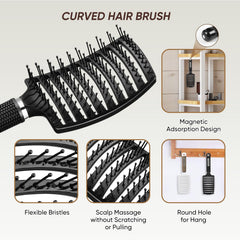 Brosse Kertiberif a ventilation – reduit le temps de sechage sur cheveux epais.