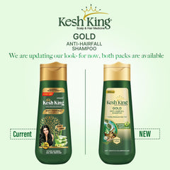 Étiquette et emballage du Shampoing Kesh King, design apaisant.
