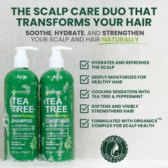 KESMEDIK Après-shampoing à l'huile d'arbre à thé: démêlage facile et fraîcheur durable.
