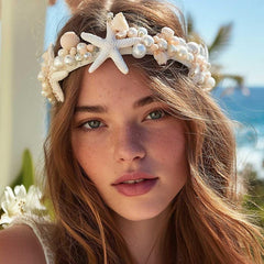 Kesvb accessoire cheveux perles coquillures, brillance subtile pour tenues quotidiennes.