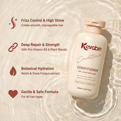 Ingrédients botaniques Kevabin : biotine et caféine pour fortifier visiblement.