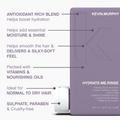 Cheveux après Hydrate-Me.Rinse, résultat hydraté et éclatant