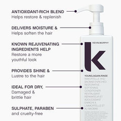 KEVIN.MURPHY Young.Again.Rinse: texture crèmeuse pour démêlage en douceur