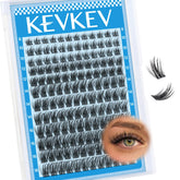 KevKev amas cils 144 pièces, emballage prêt à l'emploi pour une apparence naturelle.