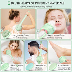 Keweis têtes brosse corps 5 fonctions, adaptées à chaque zone.