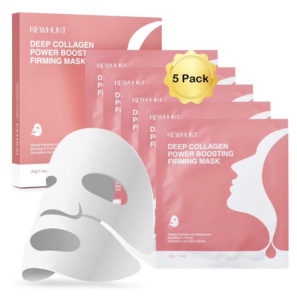 Kewhunt masque-visage collagene hydrogel nuit : hydratation profonde et éclat