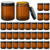 KEYWING bocal-bougie-ambre-8oz: idéal pour fabriquer des bougies maison.