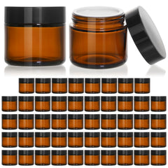 KeyWING bocal ambré 2oz avec cap noir, design élégant et durable.