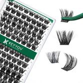KEYYOU cils en grappes D Curl 10-18mix sur plateau, confort et look naturel.