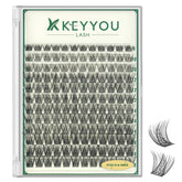 KEYYOU présente les grappes de cils naturels au style léger pour un regard discret et élégant.