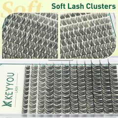 KEYYOU cils-grappes ultra-légers offrent un confort durable.