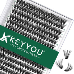 KEYYOU grappes cils 40D 14 mm pour un regard naturel et durable.