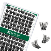 KEYYOU grappes-cils 96-pcs avec étui, pour un look volumineux et naturel.