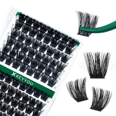 KEYYOU ensemble-cils 96 pièces Y02 D12mm, volume léger et naturel.