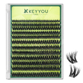 KEYYOU Clusters cils – effet 3D pour un regard plus volumineux.