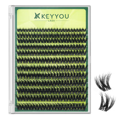 KEYYOU Clusters cils – effet 3D pour un regard plus volumineux.