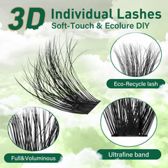 KEYYOU LASH Clusters – Mix 9-18 mm pour un look personnalisé