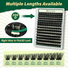 KEYYOU LASH colle hypoallergenique a seche rapide pour une tenue confortable.
